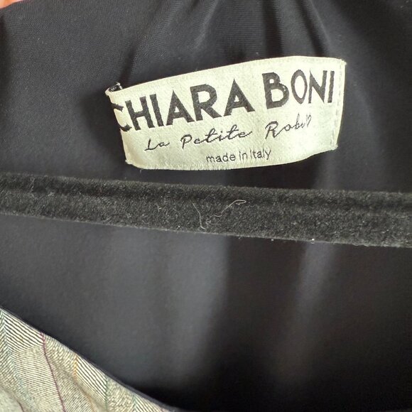 Chiara Boni La Petite Robe Striped Midi Dress with Statement Belt – Made in Ital - Picture 3 of 5